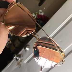 Rose gold glasses